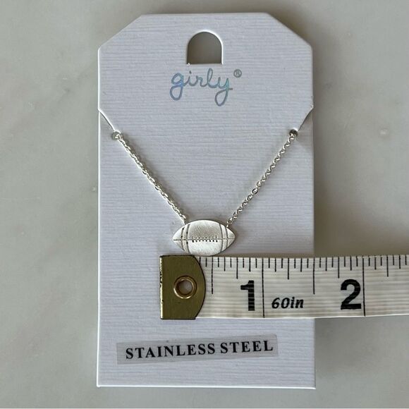 Football Pendant Necklace - Picture 3 of 5